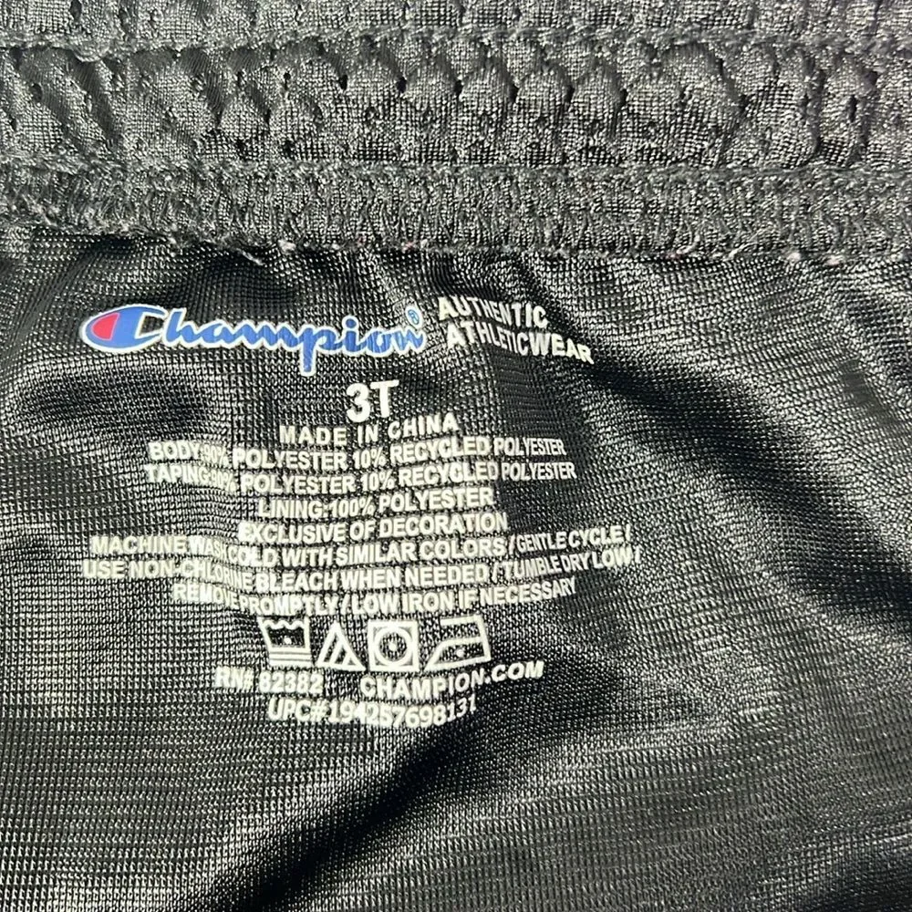Girls Champion Black/Pink Athletic Shorts 0531K